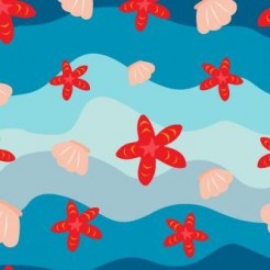 Bright Starfish Shells