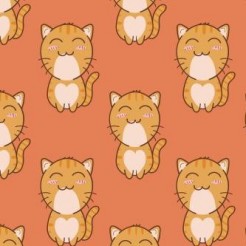 Squinting Blushing Cat