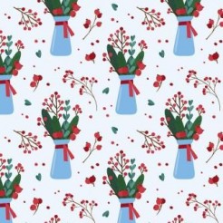 Christmas Style Potted Plants