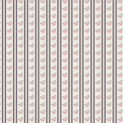 Retro Elegant Floral Stripes