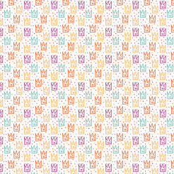 Colorful Cute Crown And Circle