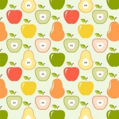 Colorful Apples And Pears