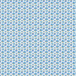 Watercolor Blue Flowing Coral