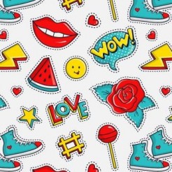 Red Lips And Canvas Shoes
