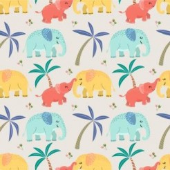 Cute Elephant Family