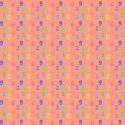 Brightly Colored Numbers