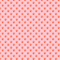 Orange Jelly Dog Paw Print