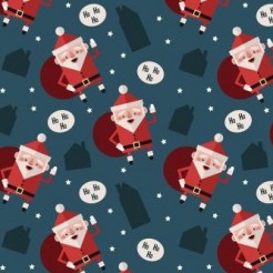 Energetic Santa Claus