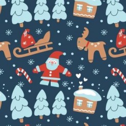 Santa Claus Delivering Gifts