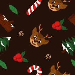 Happy Reindeer Christmas Tree