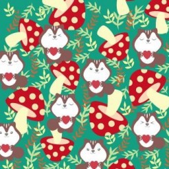 Squirrels Love Mushrooms