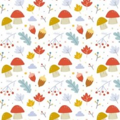 Cartoon Hazelnut Mushroom
