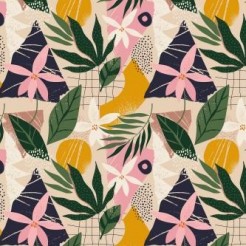 Collage Flowers Leaves