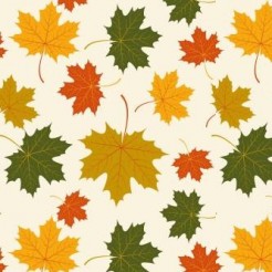 Falling Maple Leaves In Autumn