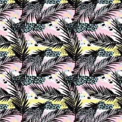 Leopard Print Art Leaves