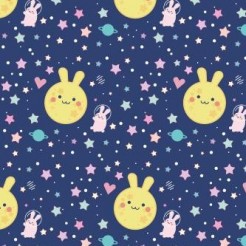 Moon Space Bunny