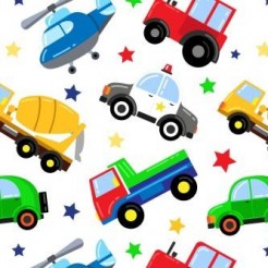 Colorful Cartoon Transportatio