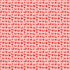 Cat Lying On A Big Heart