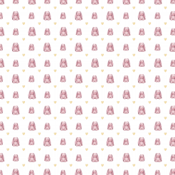 Cute Sitting Pink Rabbit