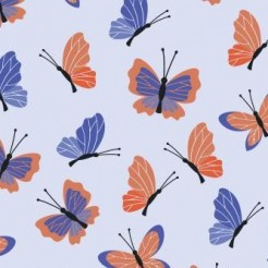 Two-color Gradient Butterfly