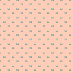 Small Hand-painted Retro Radio