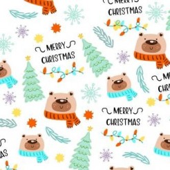 Christmas Scarf Bear