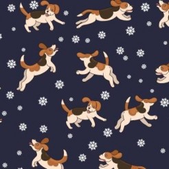 Chasing Snowflake Dogs