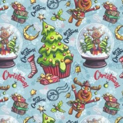 Christmas Tree Elk Glass Ball