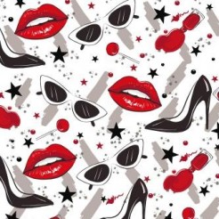 Red Lips High Heels Sunglasses