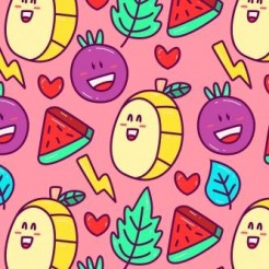 Blushing Fruit Slices