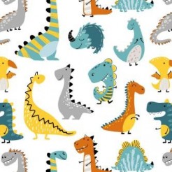 Simple Line Dinosaur