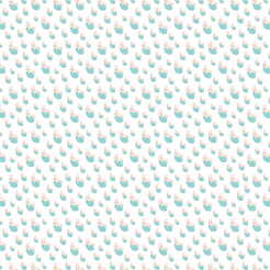 Blue Easter Eggs And Rabbit