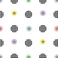 Black And White Circle Stars