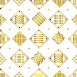 Gold Geometric Square