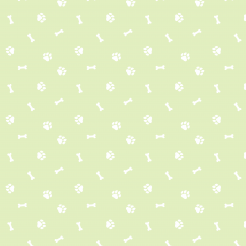 Dog Bones And Dog Paw Prints