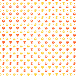 Two-color Dog Footprints