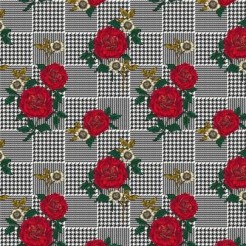 Houndstooth Rose