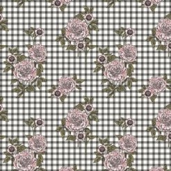 Plaid Peony Flower