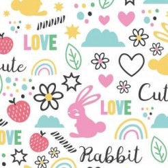 Colorful Jumping Bunny