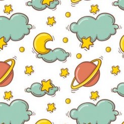 Crescent Moon Clouds