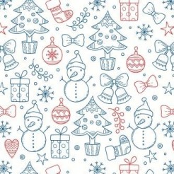 Christmas Pattern Snowman