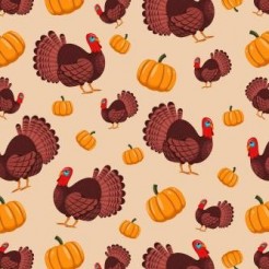 Turkey And Pumpkin