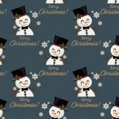 Smiling Christmas Snowman