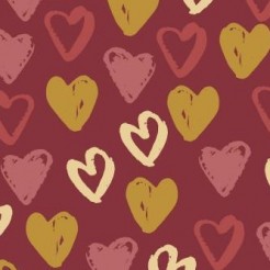 Crayon Doodle Hearts