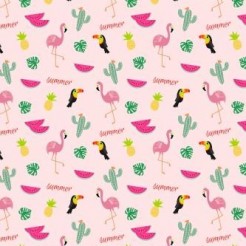Cactus And Flamingo