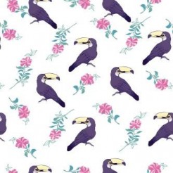Toucan And Flowers