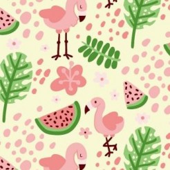 Watermelon And Flamingo