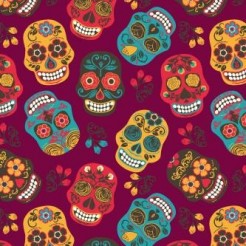 Painted Mexican Skull