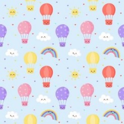Smiling Hot Air Balloon Rainbo
