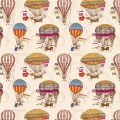 Retro Hot Air Balloon Spaceshi